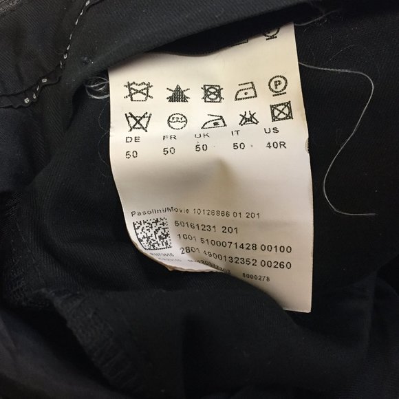 Hugo Boss Pasolini Movie Dress Pants Wool Nylon Blend Tag 40R Waist Measured 36 - Picture 8 of 9
